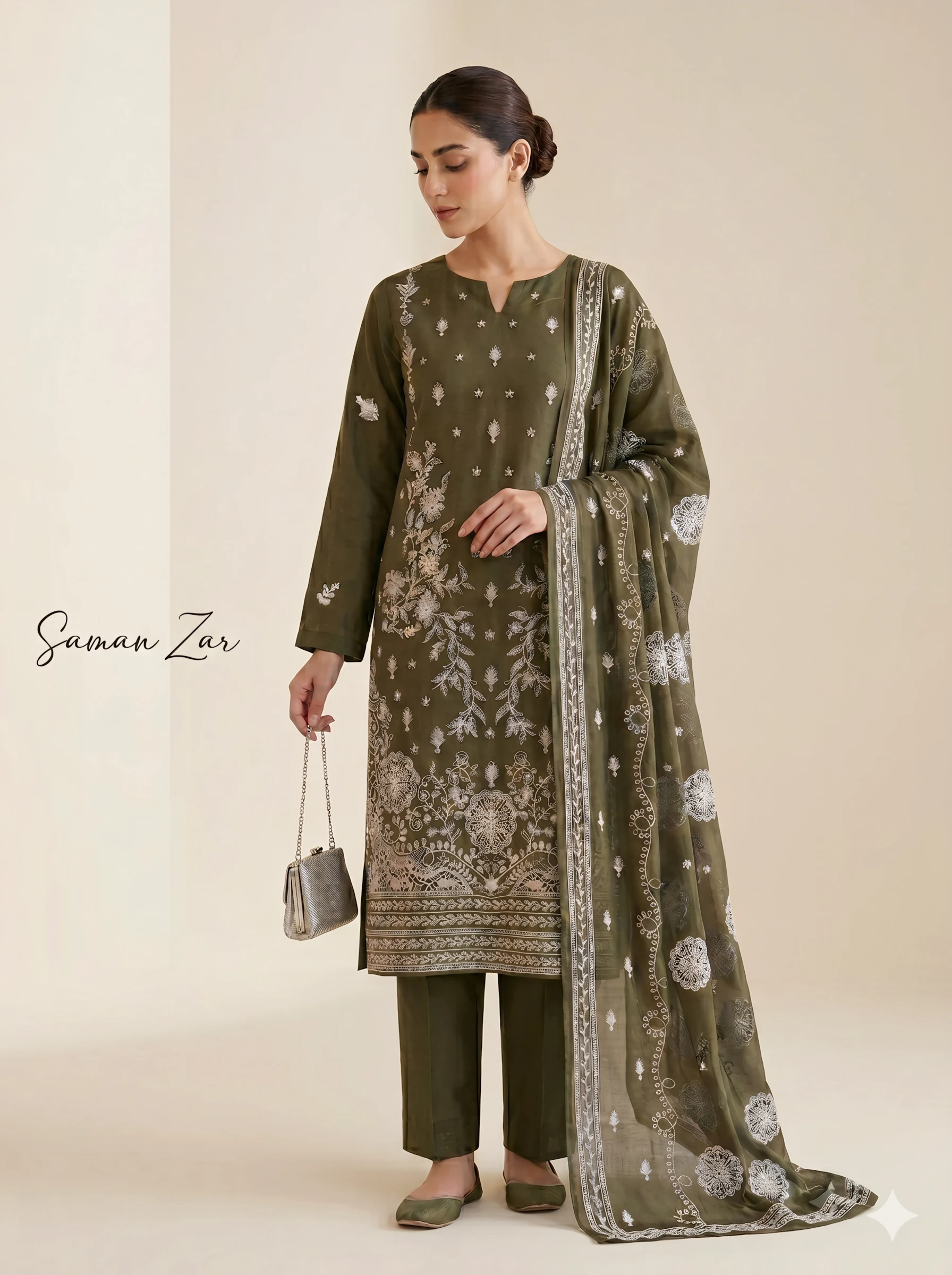 Embrace your tradition with the "Saman Zar" ensemble by Delaya. 🌿✨
Discover the perfect blend of intricate craftsmanship and premium fabrics. This stunning outfit features breathtaking embroidery and rich textures.
Product Details:
Shirt: Chamki Doria Fancy Embroidered Lawn
Dupatta: Heavy Embroidered Sohnidherti Bamber Dupatta
Trouser: Plain Dyed Trouser
SKU: DEL-060
🛒 Shop the Look: Secure your outfit today by visiting delayaclothing.com
#Delaya #DelayaClothing #SamanZar #PakistaniFashion #EmbroideredLawn FestiveWear TraditionalClothing SummerCollection2026 LawnSuit DesiFashion LawnCollection WomensFashion OOTD